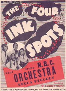 Gale Agency Poster-'The Four Ink Spots'
