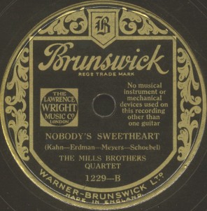 Brunswick Label-Mills Brothers Quartet-1931