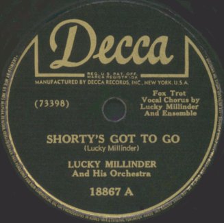 Decca Label-Shorty's Got To Go-Lucky Millinder Orchestra-1946