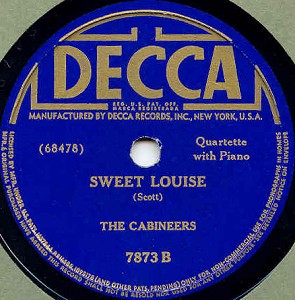 Decca Label-The Cabineers-1941