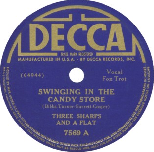 Decca Label-Three Sharps And A Flat-1939
