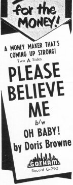 Billboard Ad For 'Please Believe Me' from March 1953