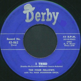 Derby Label-I Tried-Four Fellows-1954