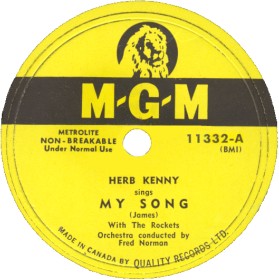 MGM Label (78)-My Song-Herb Kenny With The Rockets-1952