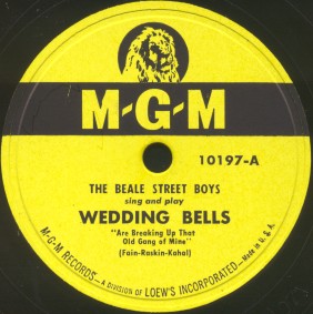 MGM Label-Wedding Bells-The Beale Street Boys-1948