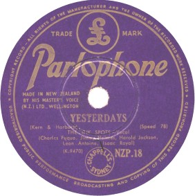 Parlophone Label-Yesterdays-The Ink Spots-1954