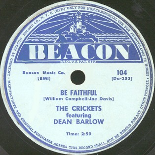 Beacon Label-Be Faithful-The Crickets-1954