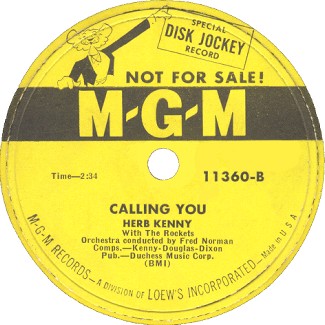 MGM Label-Calling You-1952
