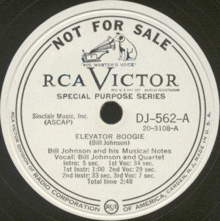 RCA Victor Label-Elevator Boogie-1948
