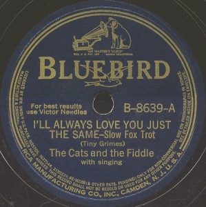 Bluebird Label-Cats And The Fiddle-1941