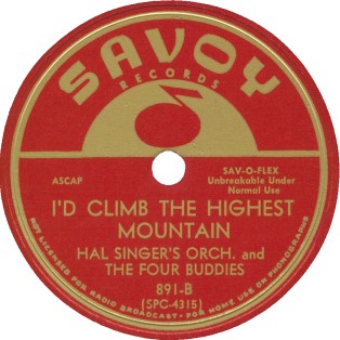 Savoy Label-Dolly Cooper And Four Buddies-1953
