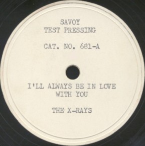 Savoy Test Pressing Label