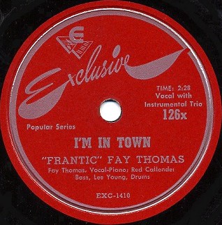 Exclusive Label-I'm In Town-1949