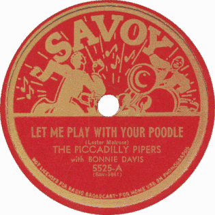Savoy Label-Piccadilly Pipers-1946