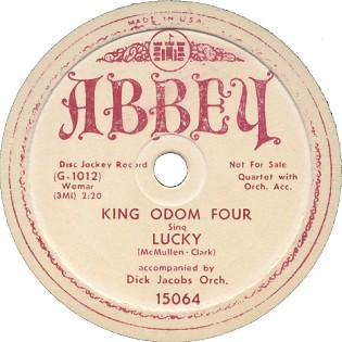 Abbey Label-King Odom Four-1952