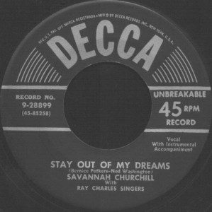 Decca Label-Stay Out Of My Dreams-1953