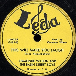 Leda Label-This Will Make You Laugh-Ormonde Wilson And The Basin Street Boys-1950