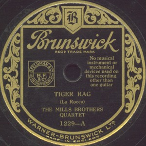 Brunswick Label-Mills Brothers Quartet-1931