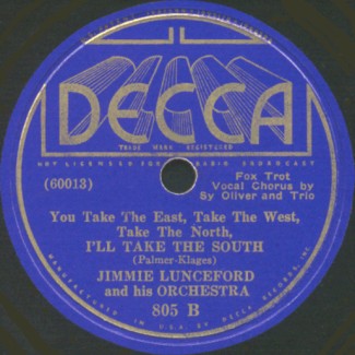 Decca Label-I'll Take The South-Jimmie Lunceford And His Orchestra-1936
