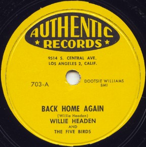 Authentic Label-Five Birds-Back Home Again-1956