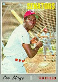 Lee Maye Baseball Card (1970)