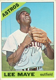 Lee Maye Baseball Card-Topps 162-1965