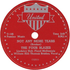 United Label-Not Any More Tears-The Four Blazes-1942